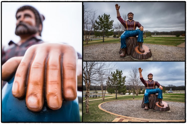 Paul Bunyan sitting