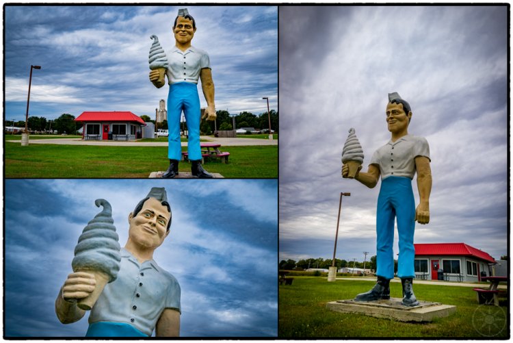 Soda Clerk Ice Cream Muffler Man