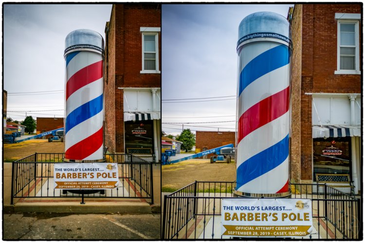 World's Largest barber pole